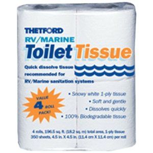 DAVE CARTER TH20804 RV and Marine Toilet Tissue 4-Pack