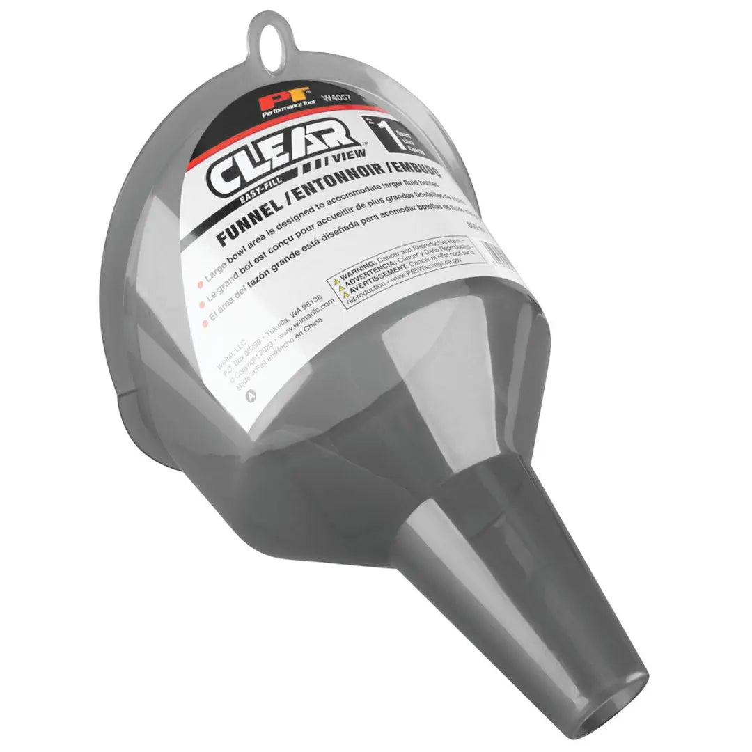 Perform Tool Clear View Easy-Fill Funnel 1 Quart W4057