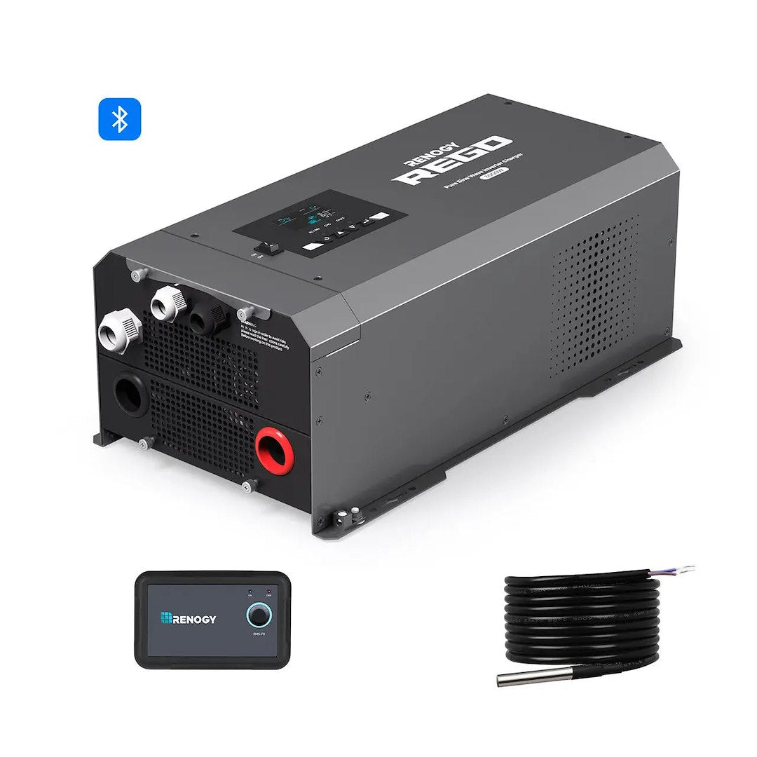 Renogy REGO 12V 3000W Inverter Charger – Reliable Power Conversion for Off-Grid and Backup Systems