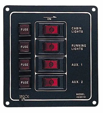 Sea Dog Aluminum Switch Panel - Vertical Model 4220101