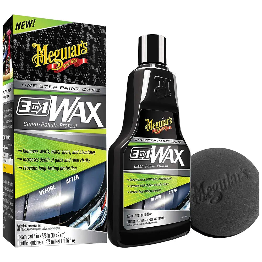 Meguiar's Wax G191016 3-in-1 Car Wax for Shine and Protection