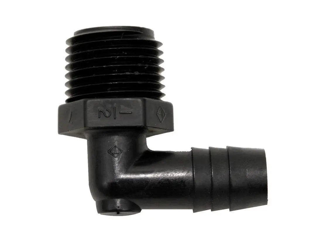 Valterra LLC ELBW 90 1/2 MPT X 1/2 Barbed Fitting (Part No. RF846)