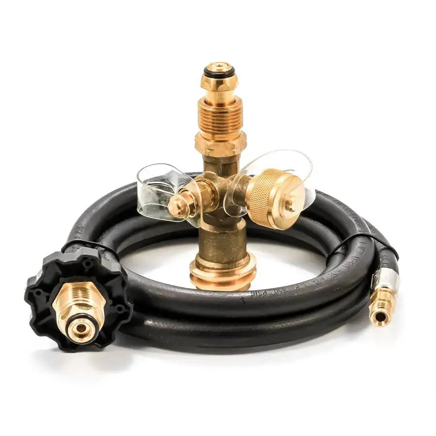 Camco Tee with 4 Ports and 5-Foot Hose – Model 59125 by CAMCO