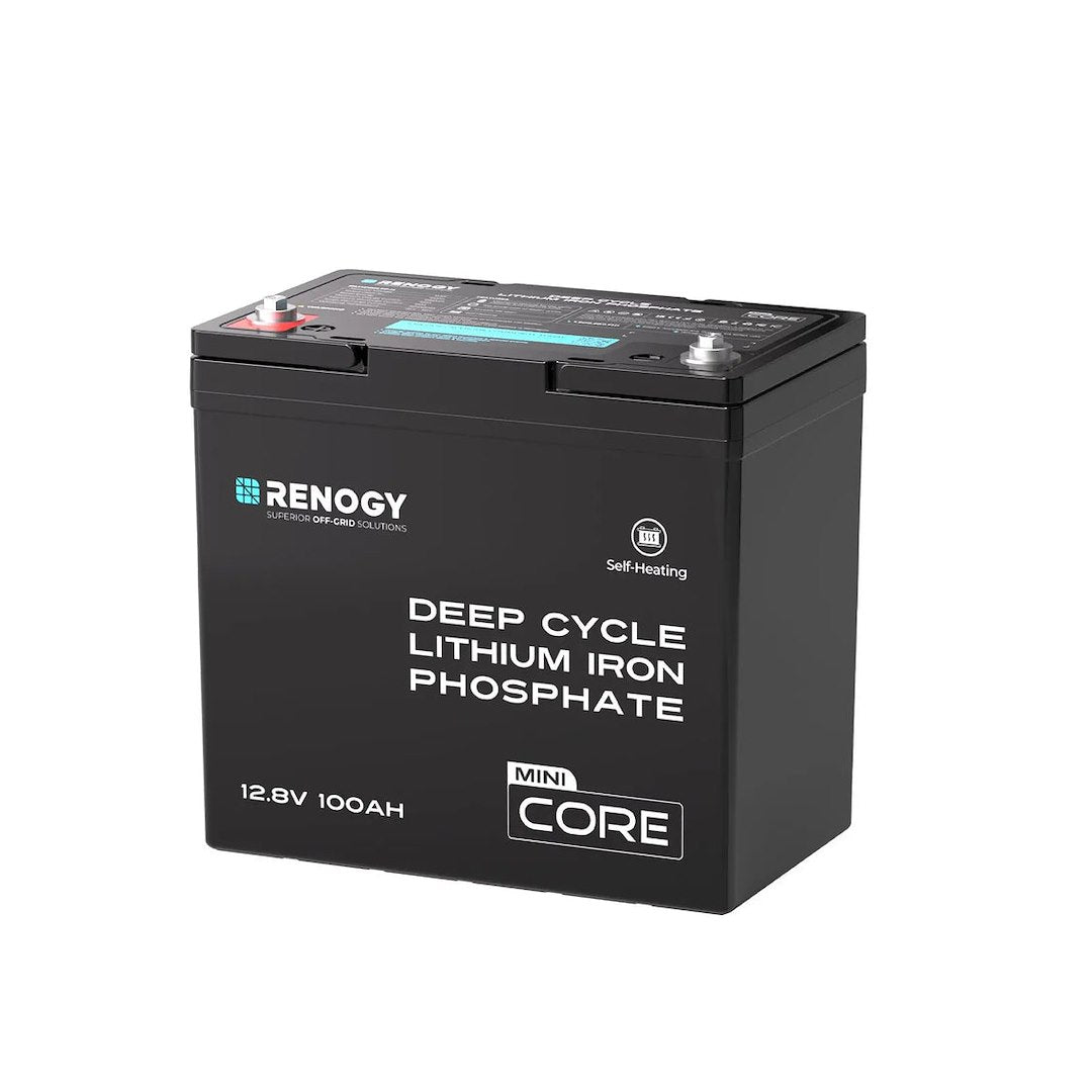 Renogy Core Mini 12V 100Ah LiFePO4 Battery with Heating, Part Number 5233102