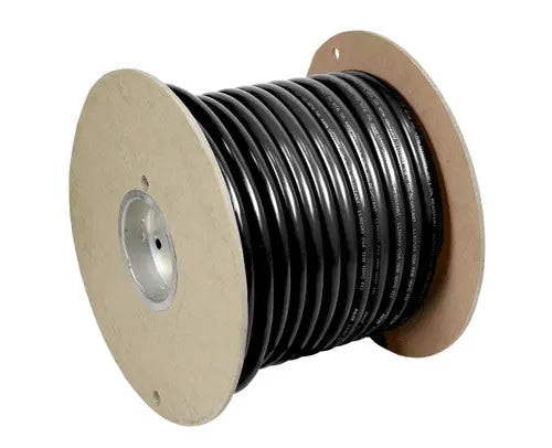 PACER 4 AWG UL Black THHN Wire, 100 Feet Roll