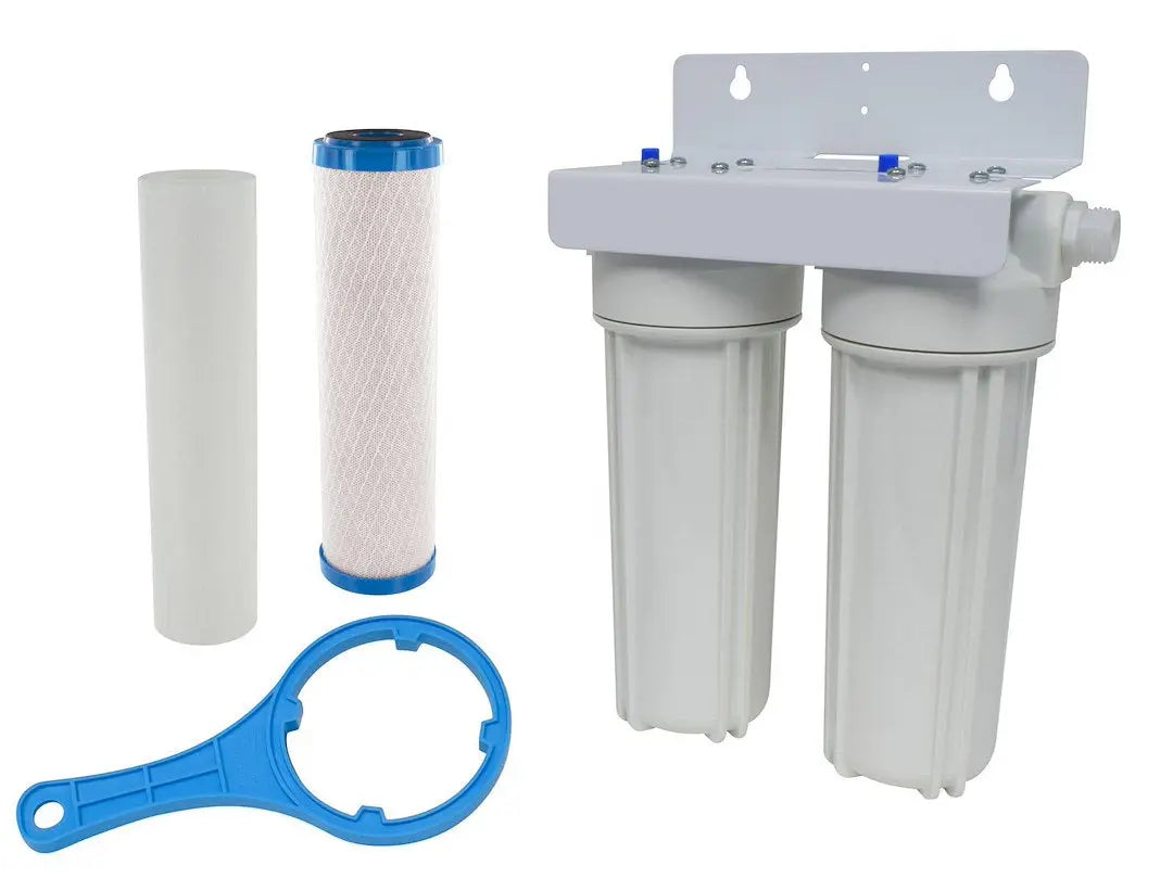 Valterra LLC A011139 Dual Cartridge Filter Kit - 6/10 Inch Replacement for Water Filtration Systems
