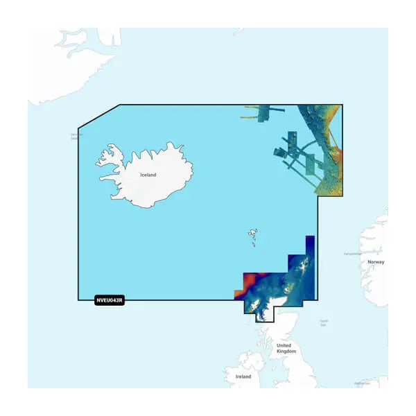 Garmin Carto ICELAND TO ORKNEY Navigation Chart Part 010C124600