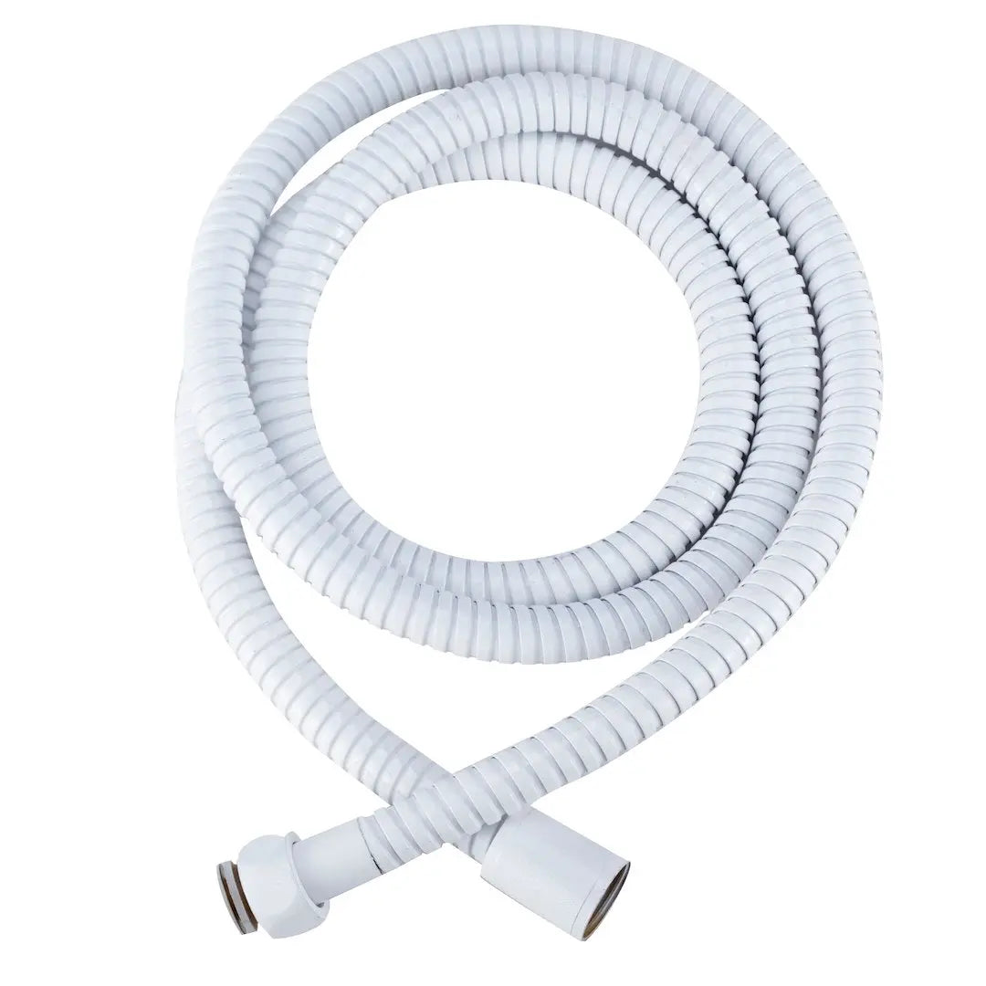Dura Faucet DFSA200WT 60' SS RV Shower Hose in White