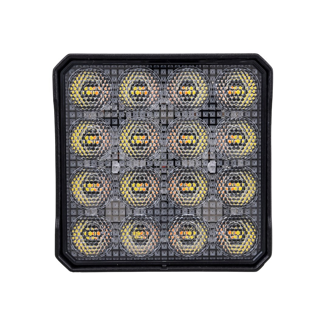 TrailFX 4X4 Square 16x5 Wheel with White Amber Finish - Part Number 4X4WLAMF1