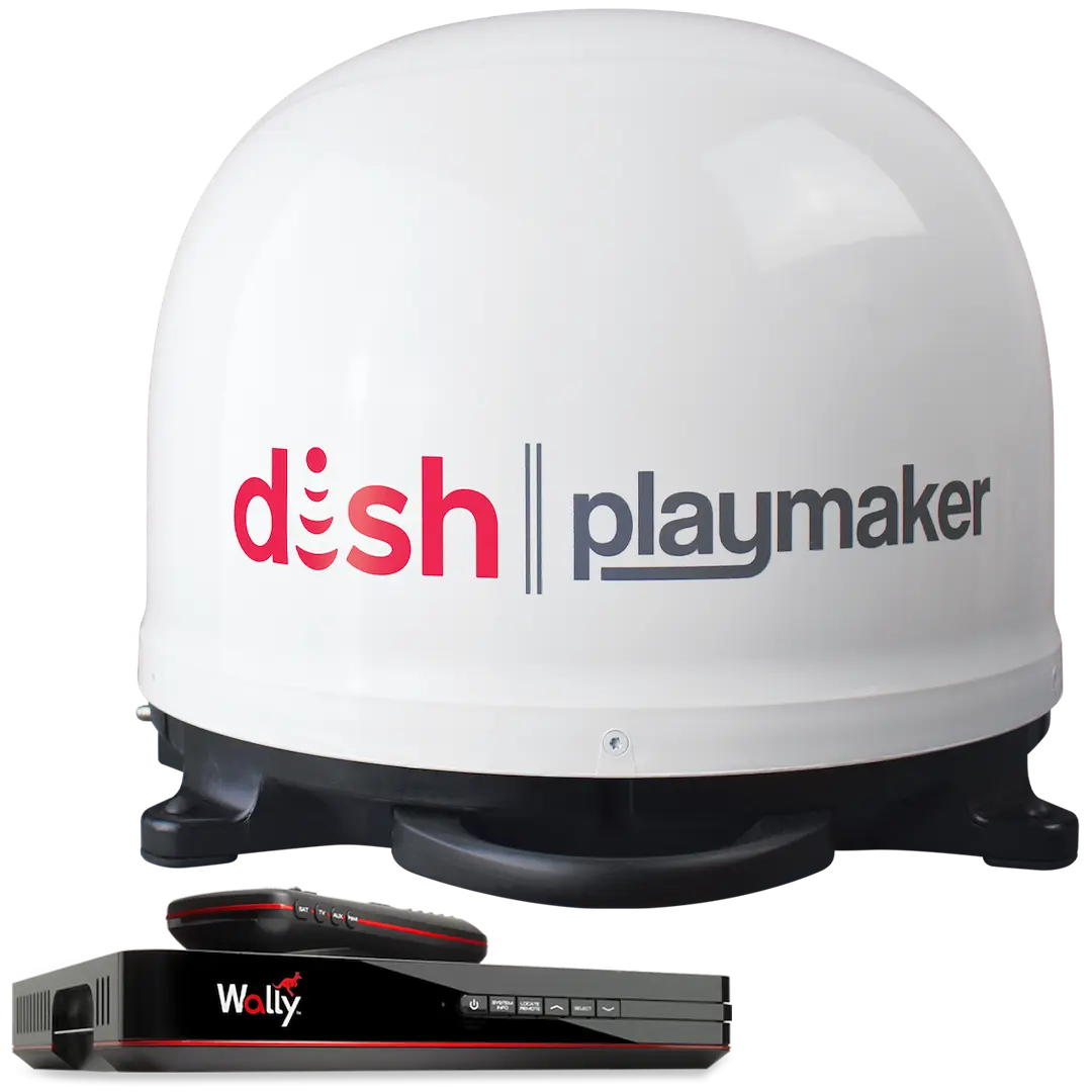 WINEGARD Dish Playmaker Auto Satellite White Bundle - Model PL7000R