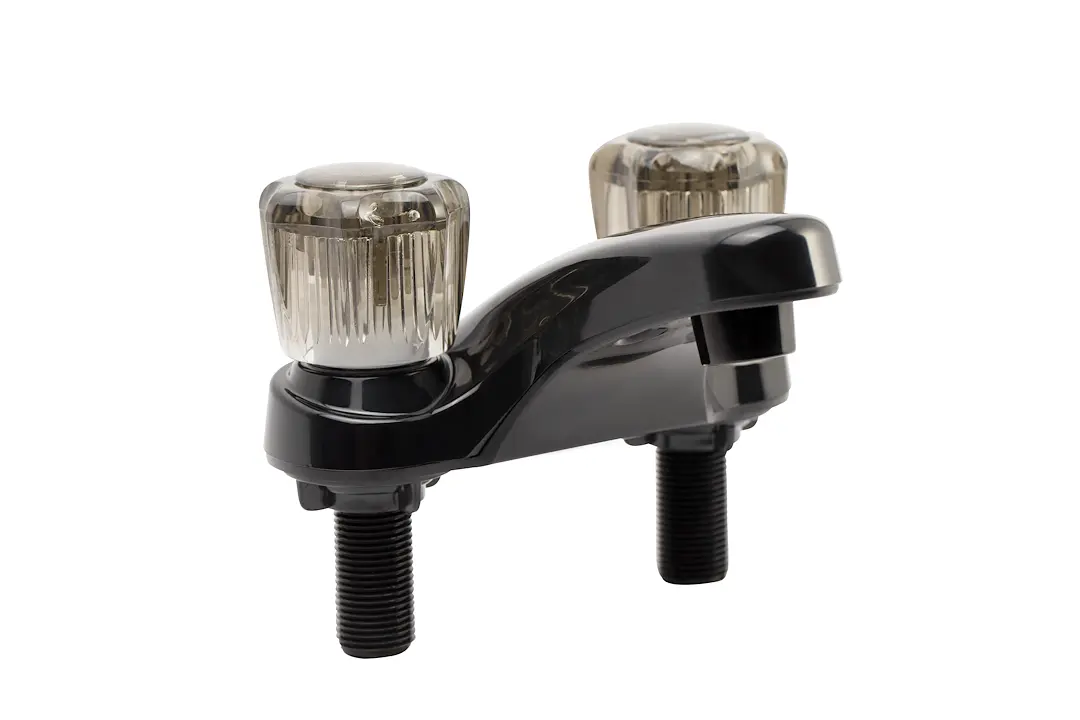 DURA FAUCET DFPL700SBK RV Lavatory Faucet with Smoked Acrylic Finish by DURA FAUCET