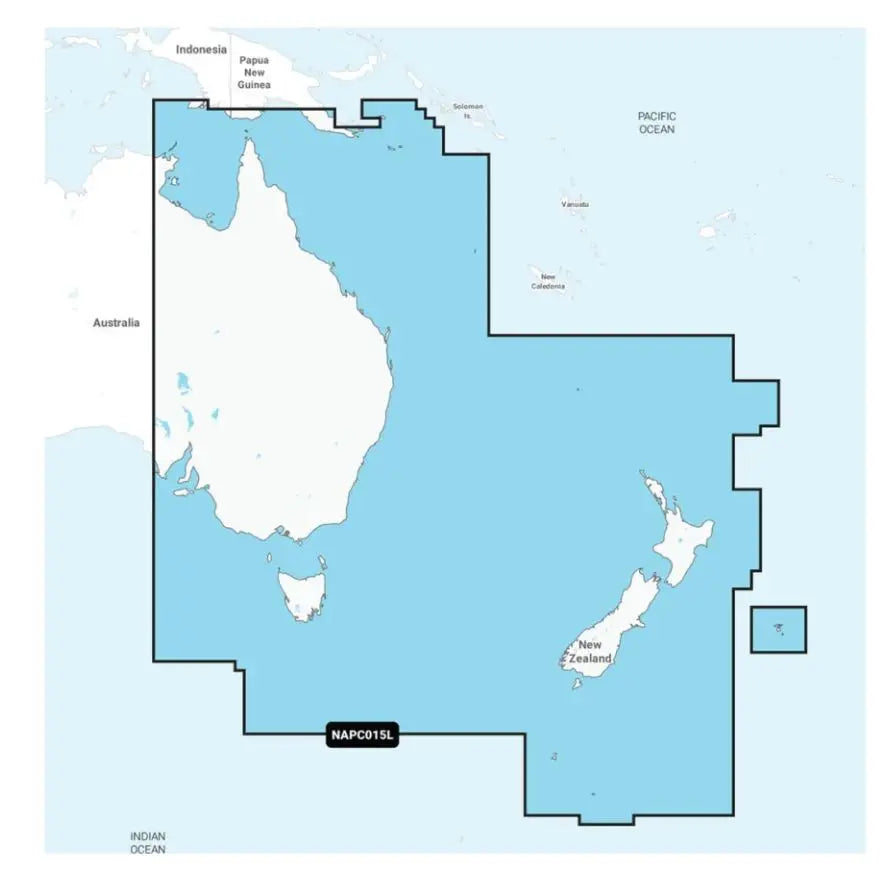 Navionics+ Australia East & Central Marine Chart for Navigation and Planning
