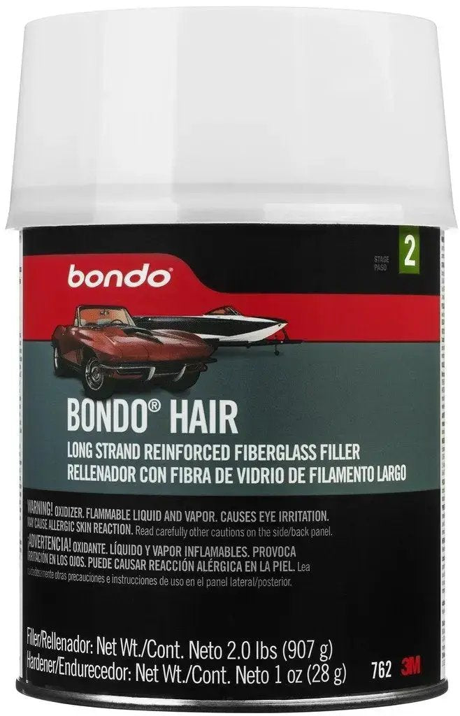3M Bondo Hair FBGLS QT 12/Case - Professional Automotive Body Filler by 3M