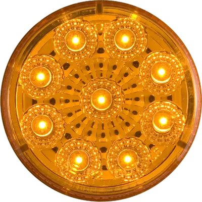 OPTRONICS MCL50AB LED Miroflex 2' Round Amber Diode Light