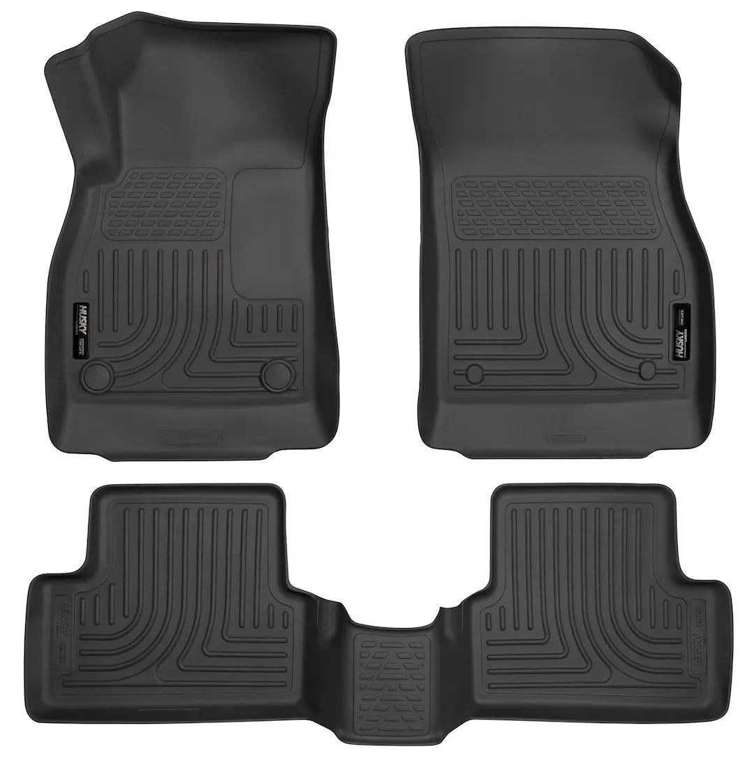 HUSKYLINER W.B. Cruze 4-Piece Black Floor Mat Set for Chevrolet Cruze (2011-2016)
