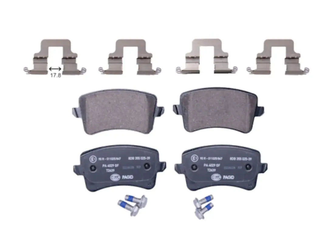 HELLA Brake Shoe Set Part Number 355025391 for Reliable Brake Performance