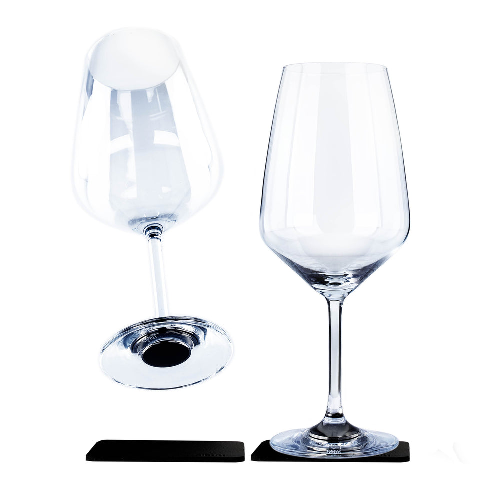 SILWY MAGNET Crystal Glass Bordeaux Wine Glass - Elegant 13.5 oz Stemware
