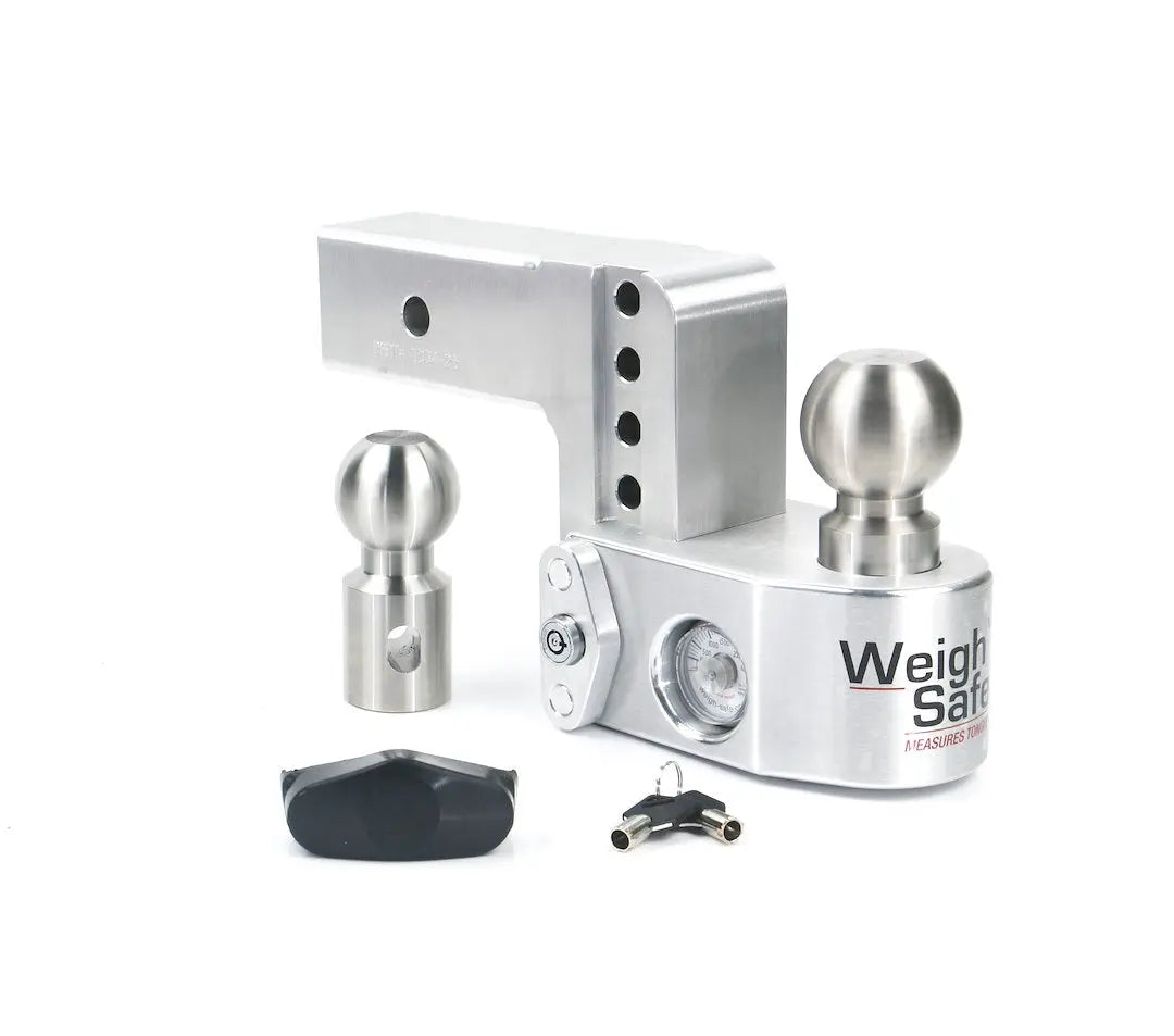 Weigh Safe WSFWS425 4-Inch Adjustable Ball Mount with 2.5-Inch Shank