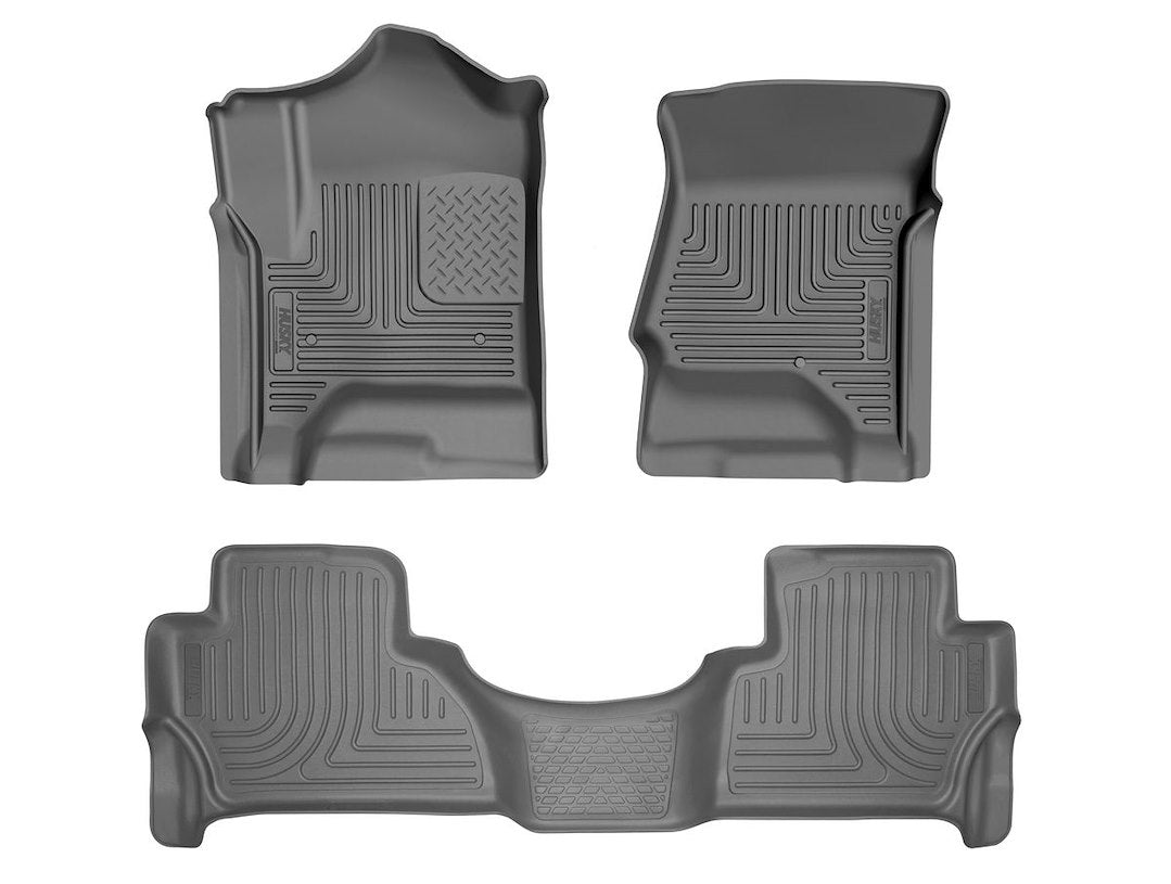 Huskyliner WB Front & Second Seat Floor Liner (Part Number 93511) for Enhanced Vehicle Interior Protection