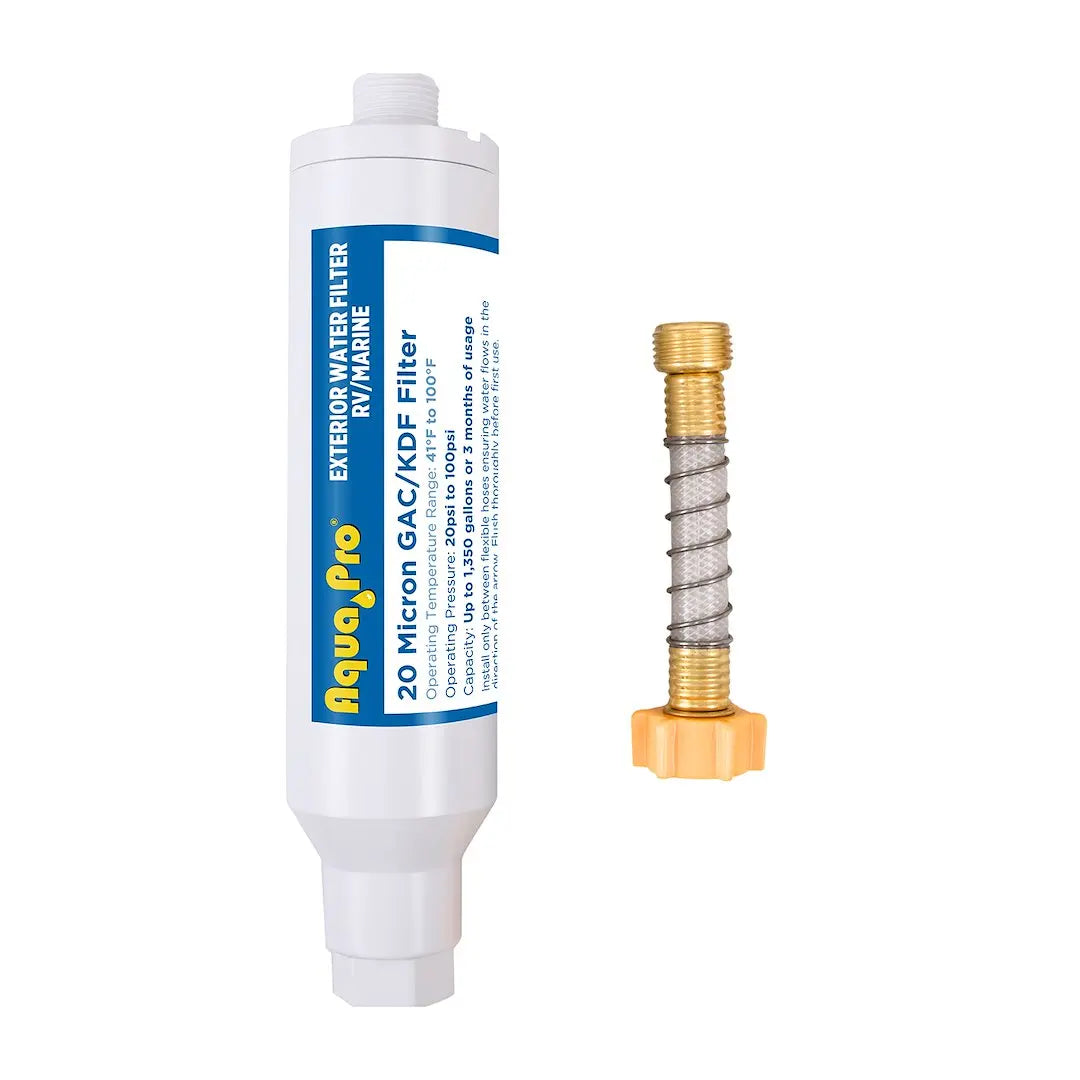 Aqua Pro Part Number 21880 Single Water Filter with Hose for Clean Water Supply