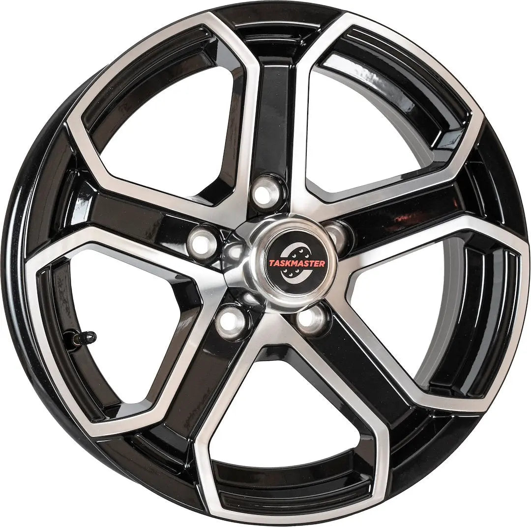 TASKMASTER Aluminum 15x5 Wheel with 5x4.5 Bolt Pattern in Black