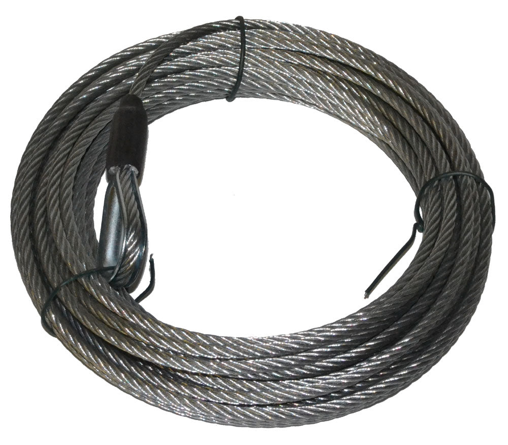 WARN Industrial 79835 Steel Wire Rope, 3/16 inch diameter