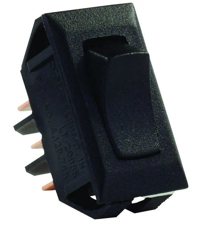 JR Products STD 12V On/Off/On Switch Black (Part Number 12665)