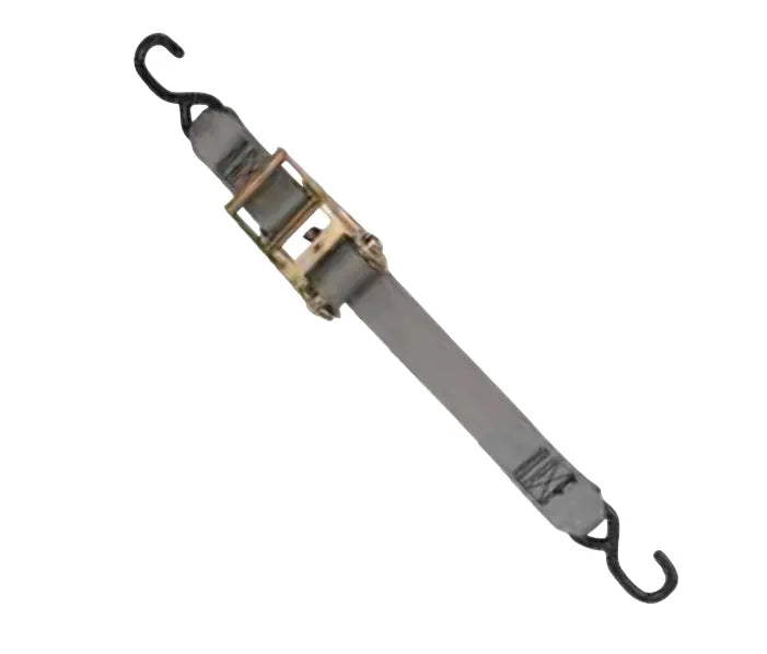 IMMI F13758 Ratchet Strap with S-Hooks, 2 ft x 1.5 in — Heavy-Duty Tie-Down for Secure Cargo