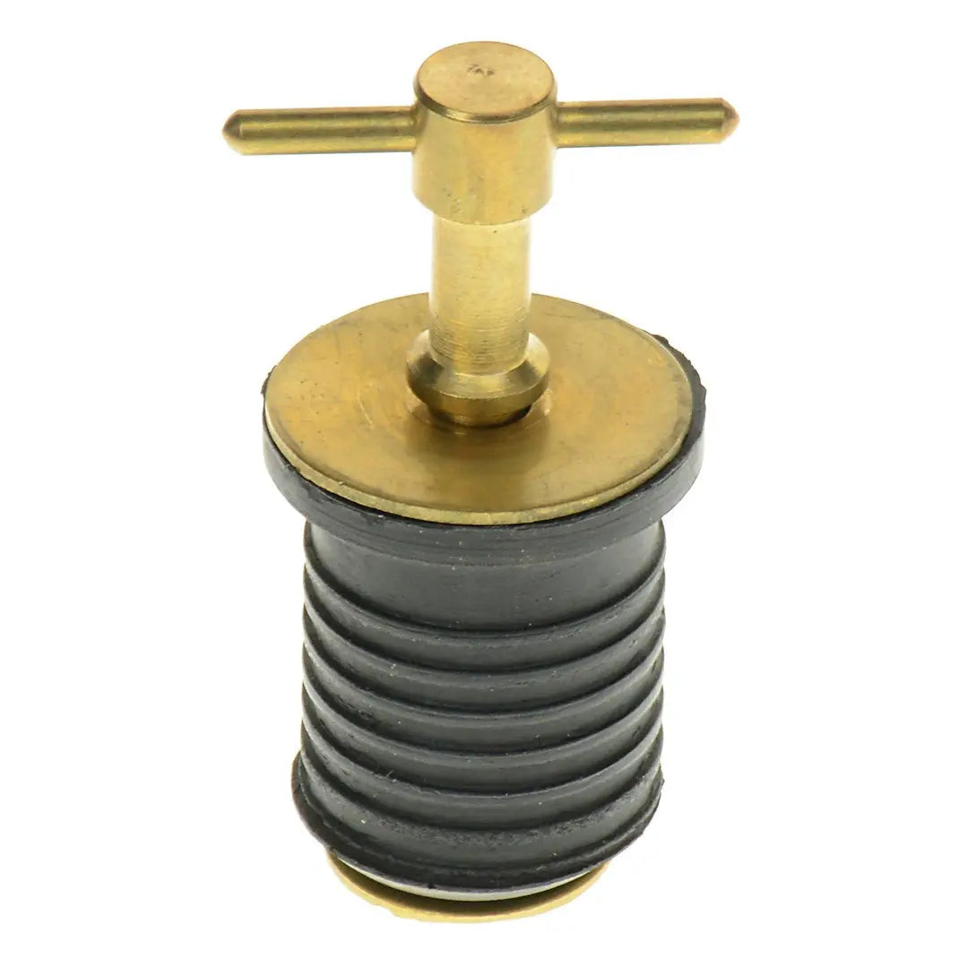 T-H Marine Twist Drain Plug 1 Inch Brass - Durable Marine Hardware Part EPL54844DP