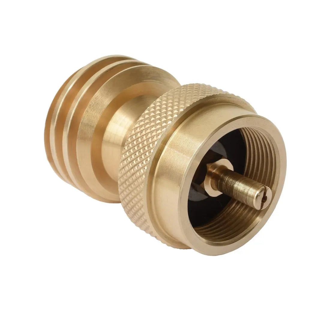 Flame King AB227 CGA600 to QCC Adapter for Propane Tanks