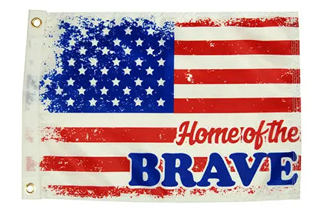 Taylor Made 12x18 Home of the Brave Wall Art - Indoor/Outdoor Decor