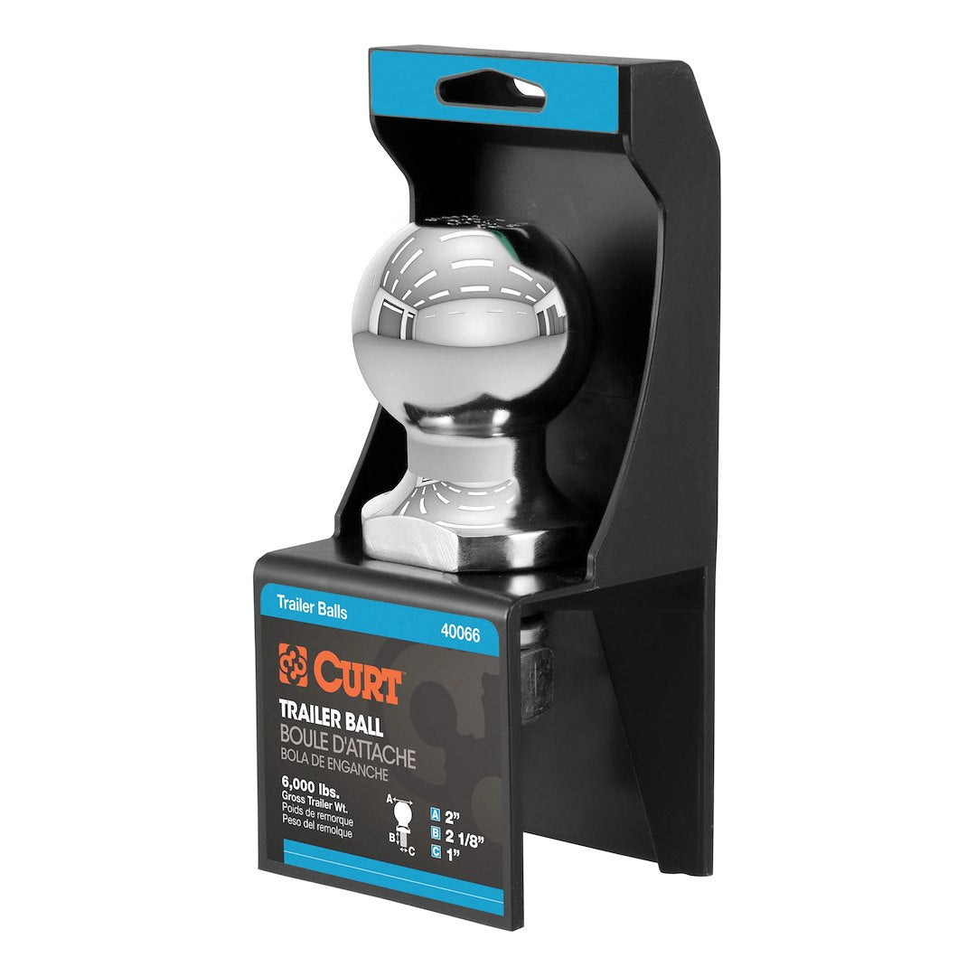 CURT MFG Trailer Ball Model 40066 - Heavy-Duty Towing Hitch Ball