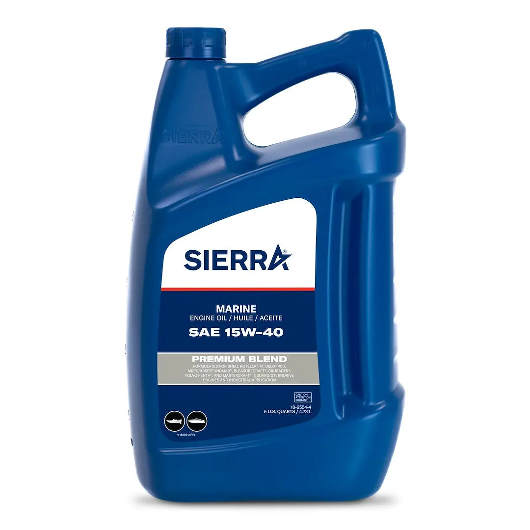 SierraMarin 15W-40 Multi-Vehicle Oil - 5 Quart Bottle