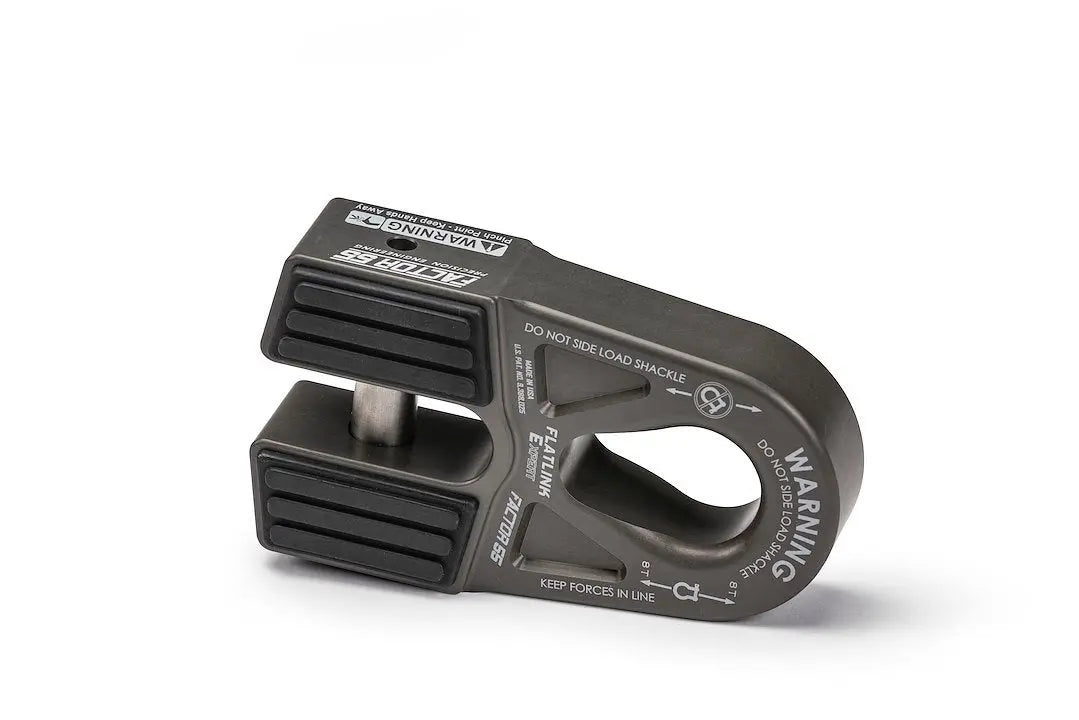 Factor 55 FlatLink 'E' Gray Only - Heavy-Duty Winch Anchor Shackle