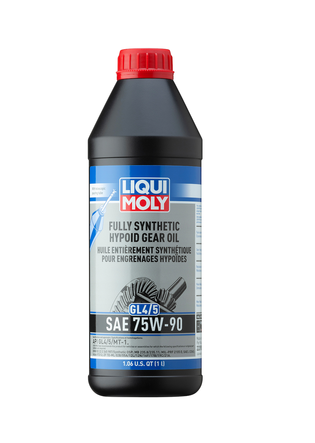 LIQUI MOLY Full SN HP Gear Oil GL4/5 75W90 – High-Performance Gear Lubricant
