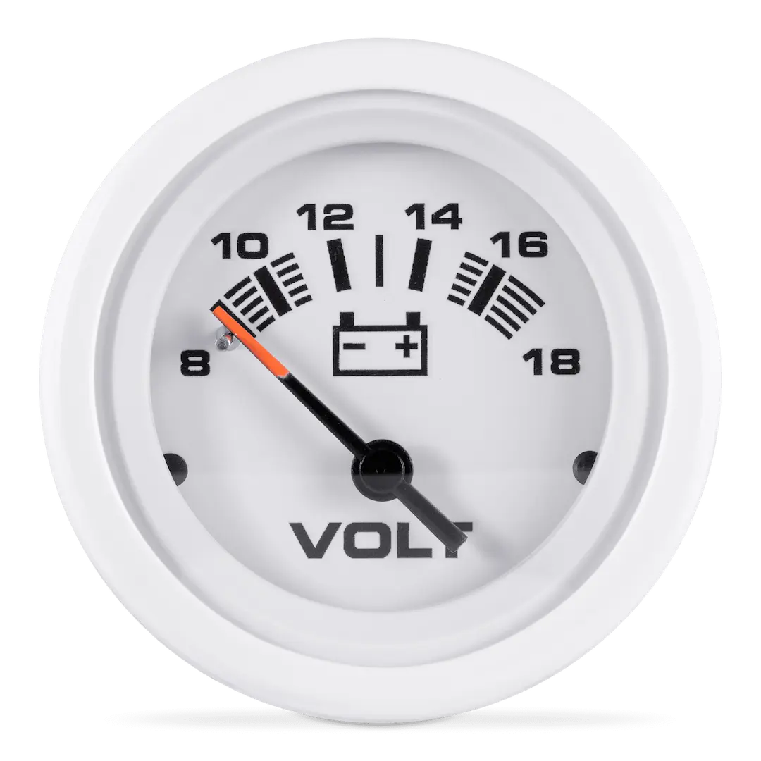 SierraMarine VoltMeter Arctic 2' 8-18 VDC - Reliable Voltage Monitoring for Marine and Automotive Applications