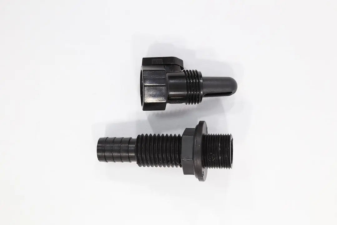 T-H Marine 3/4-Inch Black Aerator with Valve - Durable Marine Water Fitting