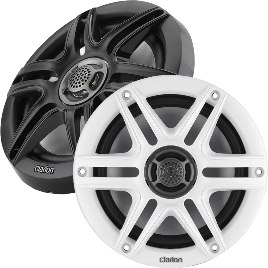 CLARION 6.5-inch Coaxial Marine Speakers Model 30 for Durable Marine Audio