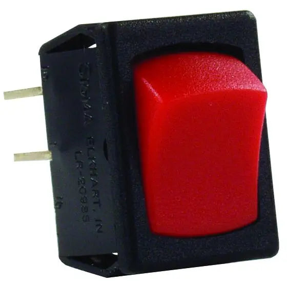 JR Products Mini 12V On/Off Switch with Red and Black Terminals