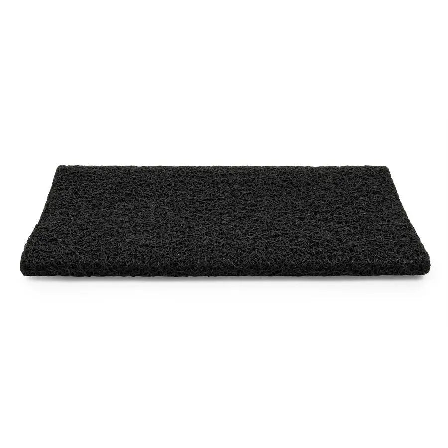 Camco Scrub Rug TPE 17.5 x 18 inches, Black - Durable Non-Slip Surface for Home & Workshop