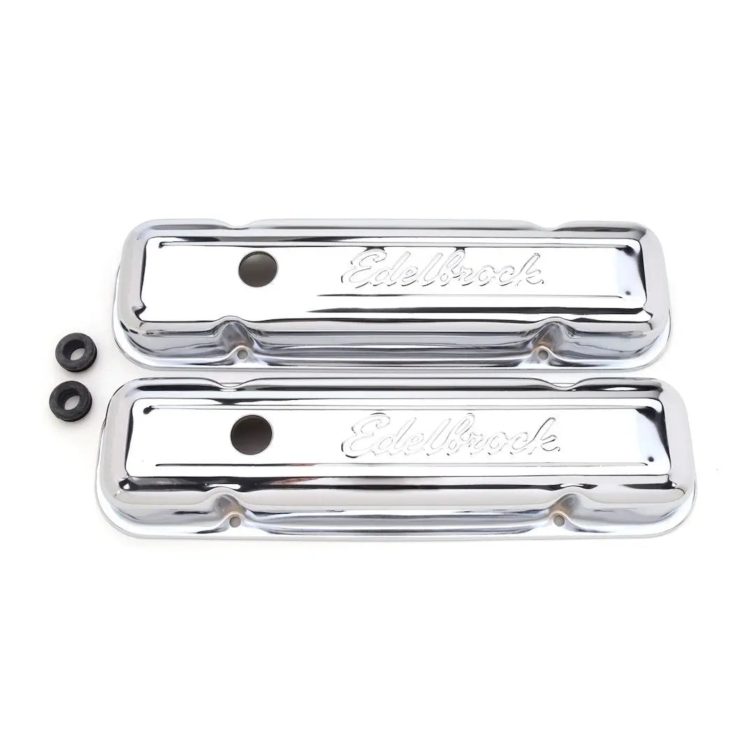 Edelbrock Pontiac Valve Cover 326-455 - Durable Engine Cover for Classic Pontiac Vehicles