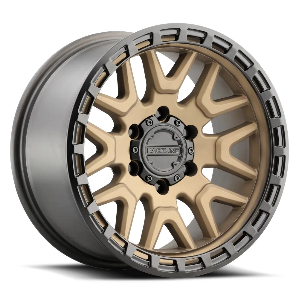 Raceline KrankBronze 18x9 Inch Aluminum Wheel with 8x180 Bolt Pattern and +18 Offset