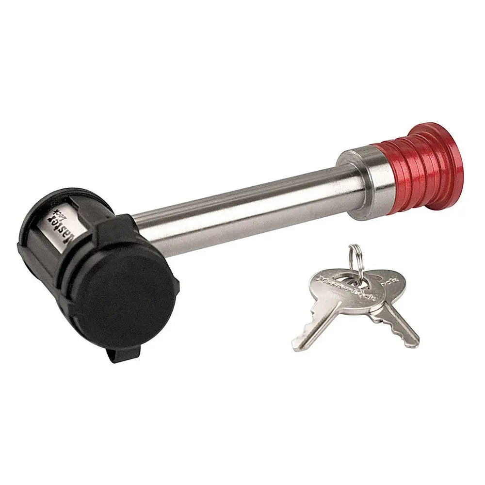 Master Lock 1469DAT 3' Stainless Steel Heavy-Duty Receiver Lock for Secure Trailer Hitching