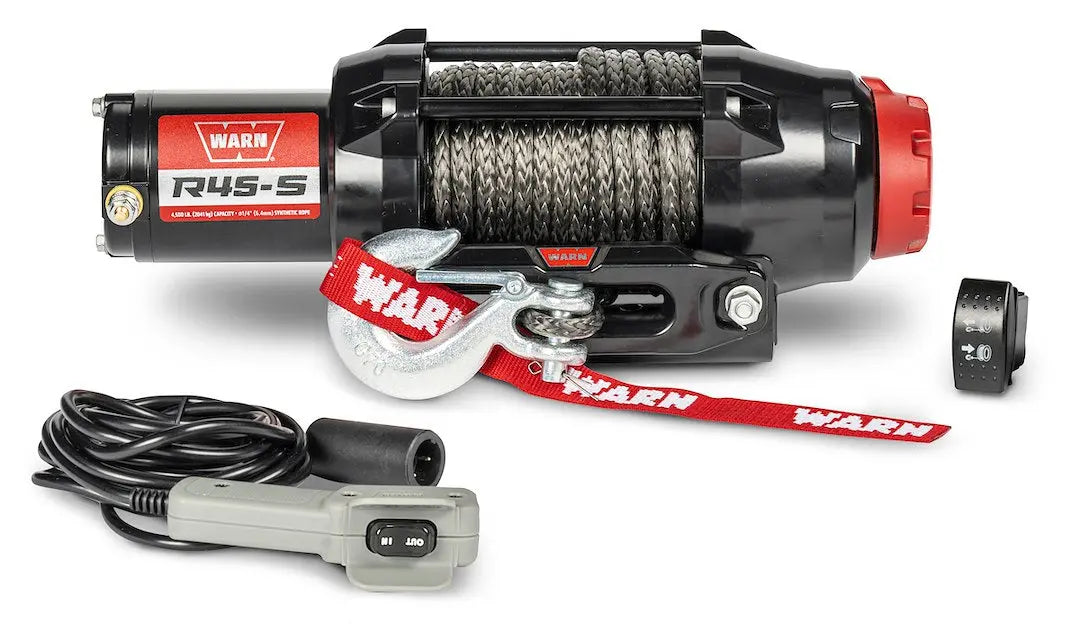 WARN Industries R45-S Synthetic Rope Winch - Durable Off-Road Recovery Tool