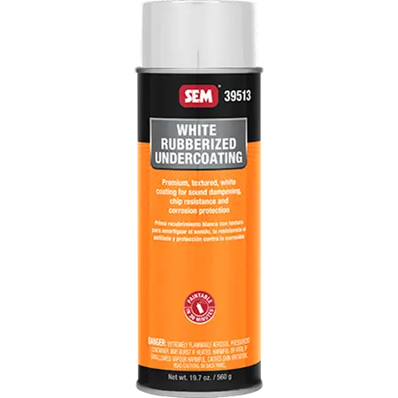 SEM Products 39513 Rubberized Undercoating - White for Automotive Protection