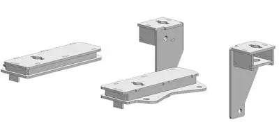 Pullrite Superrail Mounting Kit P1X3122 for Heavy-Duty Trailer Connections