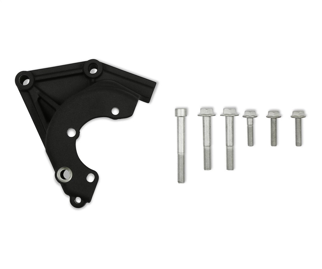 Holley P/S BKT Kit for LSA/LS Engines – Black, Part Number 20165BK