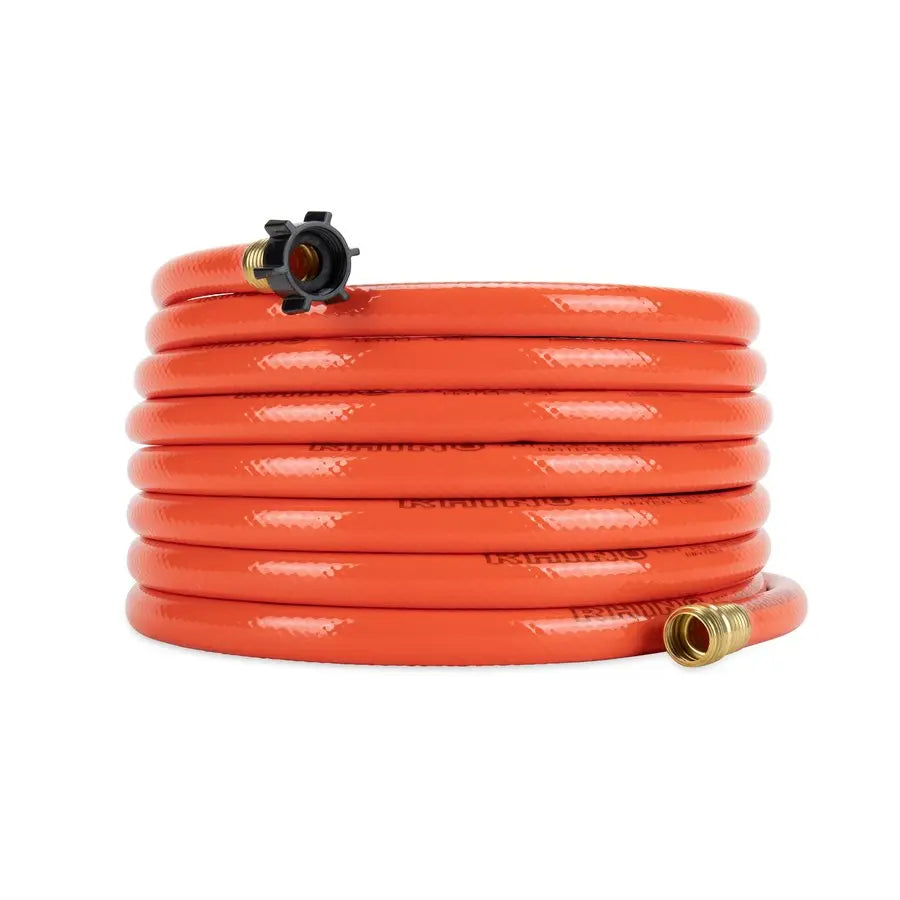 Camco Rhinoflex 25' Gray/Black Water Hose - Durable RV Fresh Water Supply Solution
