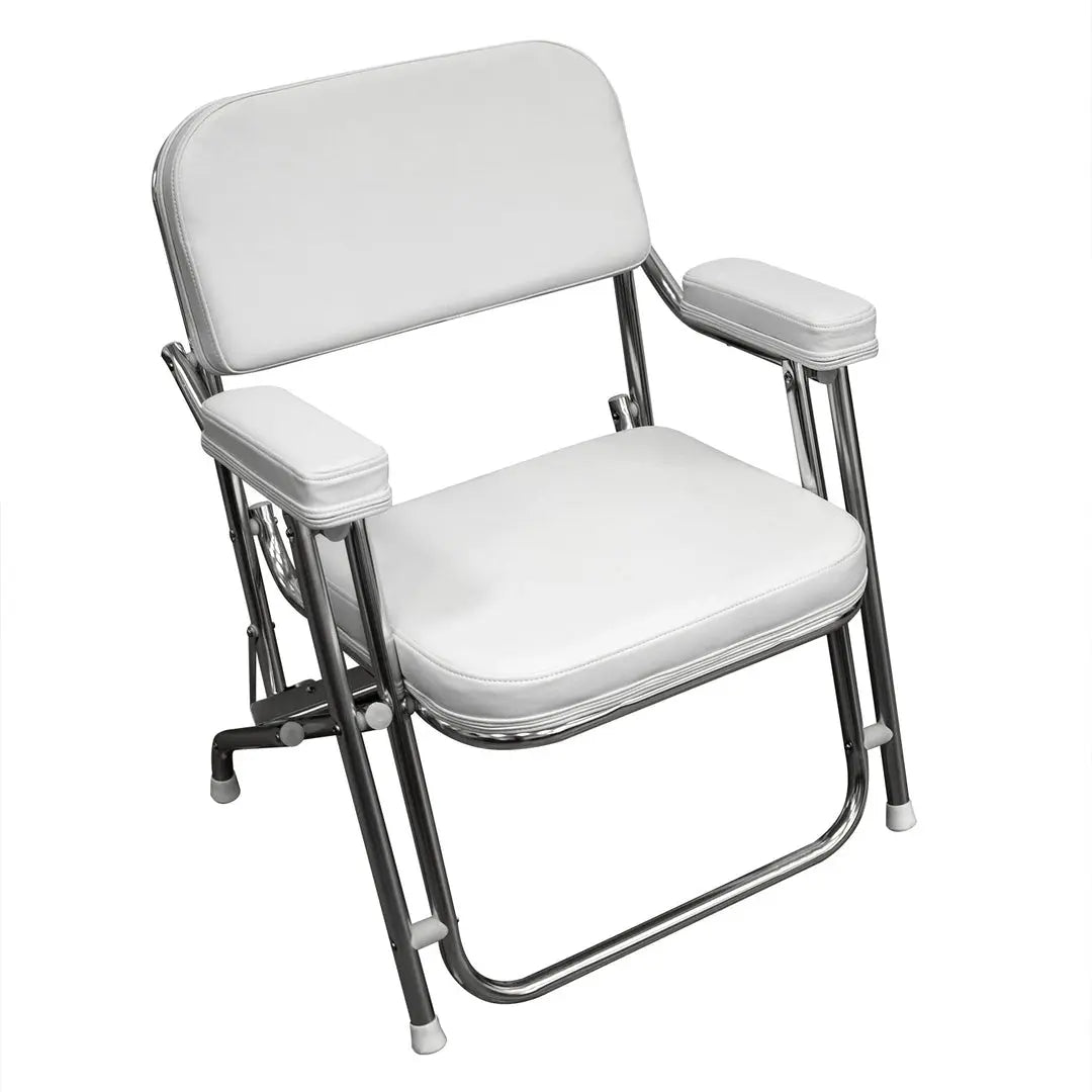 Wise Seating Boaters Value Folding Deck Chair – Portable Boat Chair for Comfortable Seating