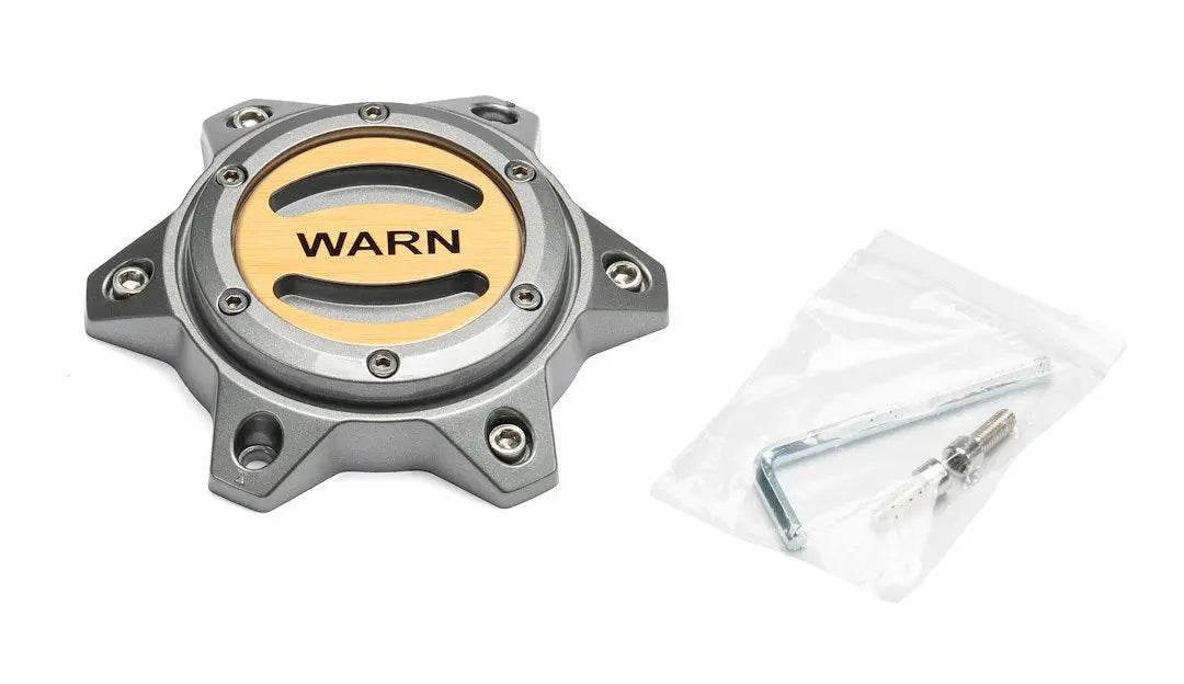 WARN Industries Replacement Center Cap Gray/Gold - Part Number 104482